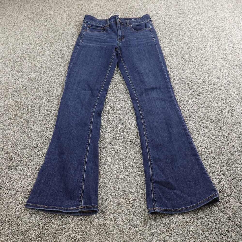 American Eagle Outfitters Women's Dark Blue Boot Cut Jeans